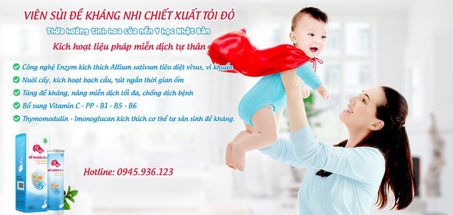 Viên sủi Đề kháng nhi được hàng triệu bà mẹ Việt Nam tin dùng