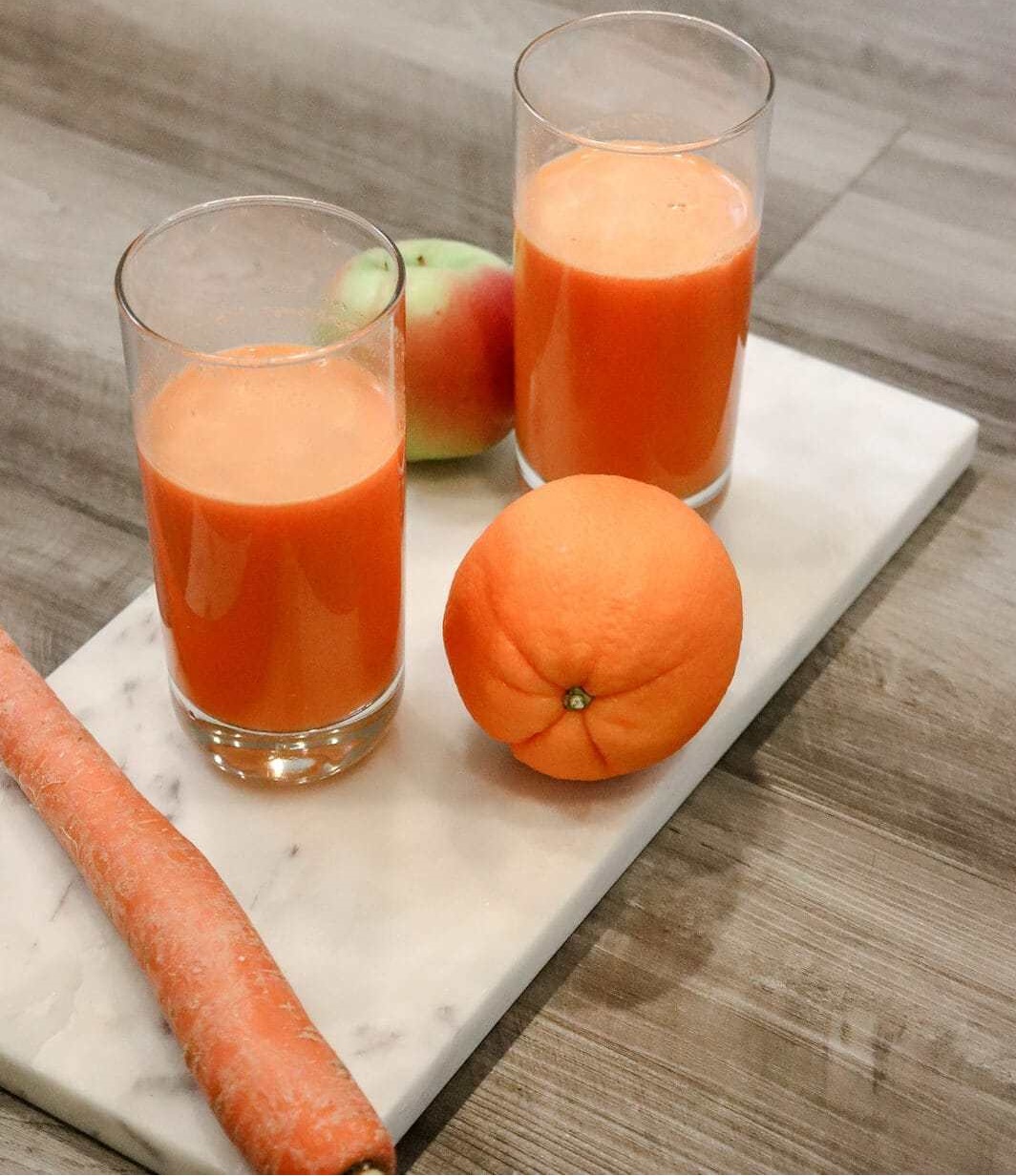 Nước ép Táo xanh, cà rốt và cam